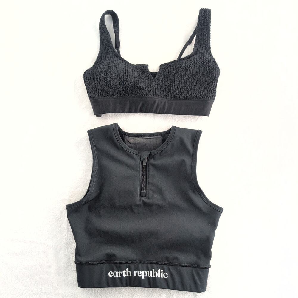 Victoria's Sport / Earth Republic Set of (2) Sports Bras Removable Pads Size XS